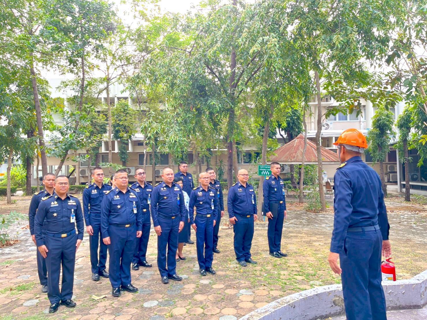 กอศ.ยศ.ทอ.ซ้อมแผนอพยพหนีไฟ ประจำปี ๖๙